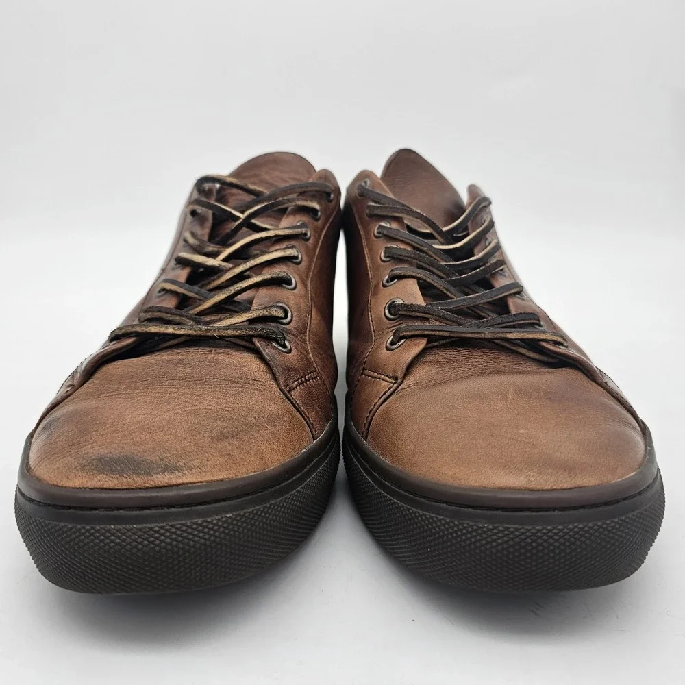 Thursday Boots Premier Low Top Shoes Mens 11 Brown Leather Lace Up Minimalist